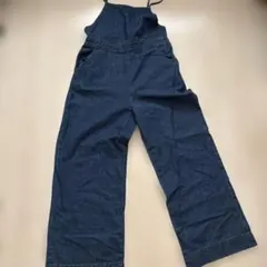 ダークブルー デニム サロペット