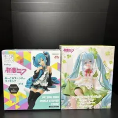 初音ミク ぬーどるストッパーフィギュア クローバー 黒星紅白