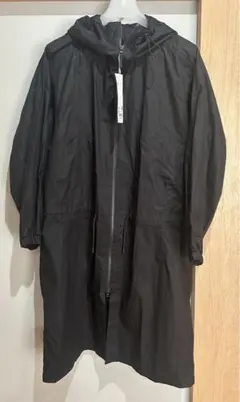 未使用　コットンフーデットコート　ユニクロ　UNIQLOU 黒　M ナイロン