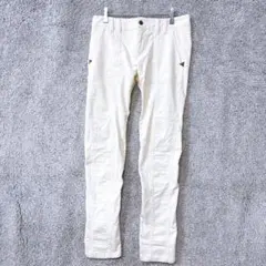 3391 コーデュロイ カジュアルパンツ Mアイボリー ストレッチ コットン