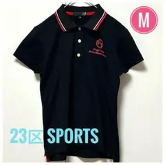 ★良品★23区sports Vingt-Troisゴルフ半袖ポロシャツ黒Mサイズのサムネイル