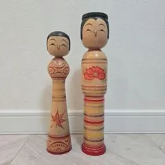 創作こけし 栗林一雪作品 2点セット Kokeshi Doll - メルカリ