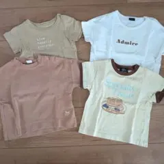 ベビー　Tシャツ 4点まとめ売り　petit main バースデイ　西松屋