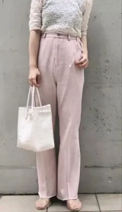 kastane サイドリボンデニム　ピンク　Sサイズ