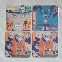 NARUTO　アートコースター　うずまきナルト　4枚セット