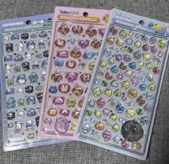 しずく、たまごっち、はぴだんぶい3種セット　正規品　ボンボンドロップシール