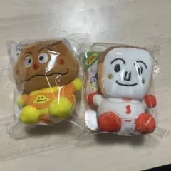 アンパンマン　もちふわマシュマロマスコット 食パンマン　カレーパンマン　セット