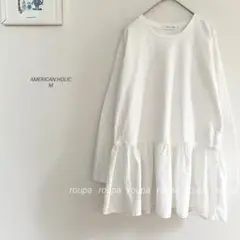 AMERICAN HOLIC裾ティアード異素材カットプルオーバーOW4200