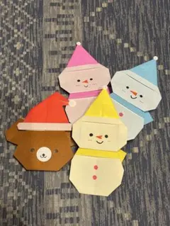 雪だるまとくまサンタ　各20個ずつ