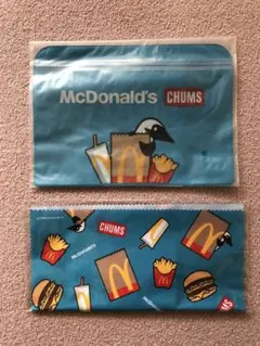 マクドナルド× CHUMS クリーナークロス・ジッパーポーチ