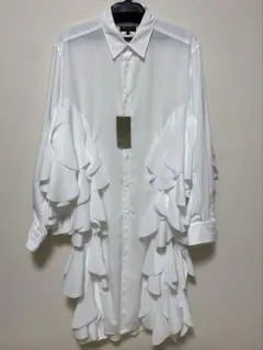 新品 26SSコムデギャルソンオムプリュス ジップフリルTシャツ - メルカリ