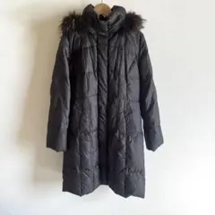 J.PRESS　ラクーンファーロングダウン　ブラック