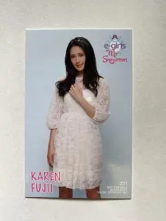 E-girls☆mr.Snowman☆藤井夏恋トレカ☆