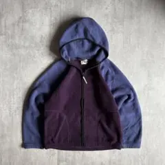【90s L.L.Bean】ジップパーカー　ボアフリース　短丈　vintage