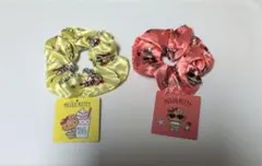 ハローキティ シュシュ２個セット イエロー オレンジ