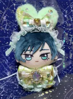 ぬい服 うさみみヘッドドレス スタイセット ちびぐるみ 10~12cmぬいぐるみ