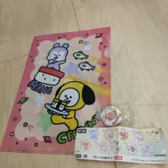 BT21 クリアファイルとバッジセット　くら寿司
