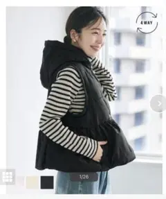 coca 4wayデチャッタブル中綿アウター