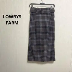 LOWRYSFARM【ローリーズファーム】【Mベルト付きチェックタイトスカート