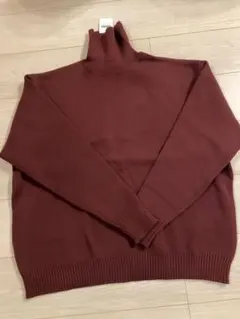 【新品未使用品】MONO-MART ウォッシャブルミラノブルーズハイネックニット