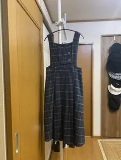 チェック ジャンパースカート