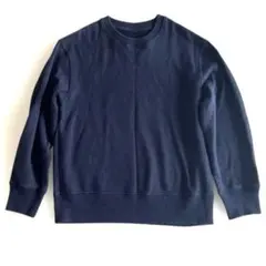UNIQLO ユニクロ キッズ 無地トレーナー クルーネック ネイビー 140㎝