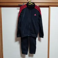 adidas ジャージセット 黒/赤