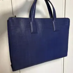 LOEWE ビジネスバッグ アナグラム ネイビーブルー