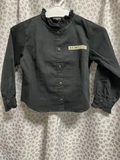 COMME CA ISM ブラック長袖シャツ100