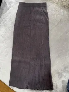 リブ編み タイトスカート ワンサイズ