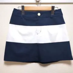 JUN&ROPE ジュンアンドロペ ゴルフ スカート ネイビー ホワイト Lのサムネイル