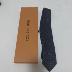 LOUIS VUITTON ダークブルー ドット柄ネクタイ