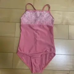 チャコット 子供用 バレエレオタード 130サイズ パープル レース