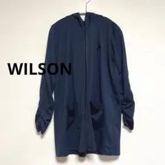 ウィルソン　Wilson UVカットパーカー　ラッシュガード　ネイビー　速乾　M