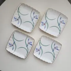 香蘭社　リンドフィールド　金彩 銘々皿 4枚揃