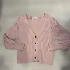 【冷房対策にもピッタリ】natural couture ⭐︎ピンクのカーディガンのサムネイル