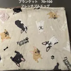 《新品》フレンチブルドッグ バックボア　ブランケット 70x100cm 北欧