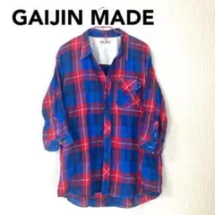GAIJIN MADE ✨良品✨七分袖チェックシャツ
