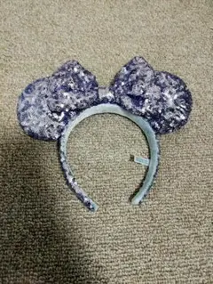 ディズニー　カチューシャ　シルバー