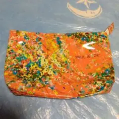 ポール&ジョー　オレンジ花柄ポーチ