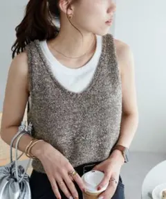 Discoat ラメニットベスト