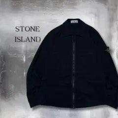 佐々木ストーンアイランド ワッペンストレッチコットン ジップシャツ　XXL 佐々木様専用ストーンアイランド ワッペンストレッチコットン ジップ