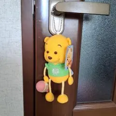 くまのプーさん ぬいぐるみ マスコット 緑パーカー