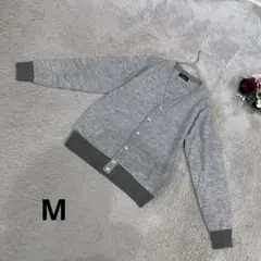 GLOBAL WORK 美品　メンズ　薄手ニット　ライトグレー　M