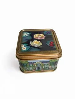 クロード・モネ モネの庭缶 缶 モネ展 青山デカーポ ステッカー 付き