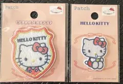 【新品・未使用】HELLO KITTY ワッペン2点セット