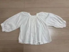 oatmeal 韓国子供服 S size(3y〜4y)ボリューム袖 長袖ブラウス
