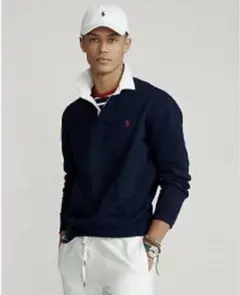 90s POLO RALPH LAUREN ラガーポロシャツ　カラー 切替