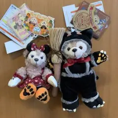 ダッフィー ぬいぐるみバッジ　シェリーメイ　ぬいぐるみストラップ　ハロウィン