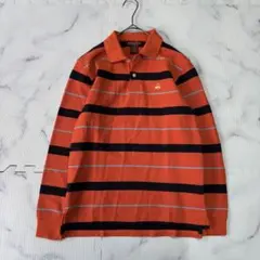 ✨美品✨ ブルックスブラザーズ 長袖ポロシャツ 　オレンジ ゴールデンフリース